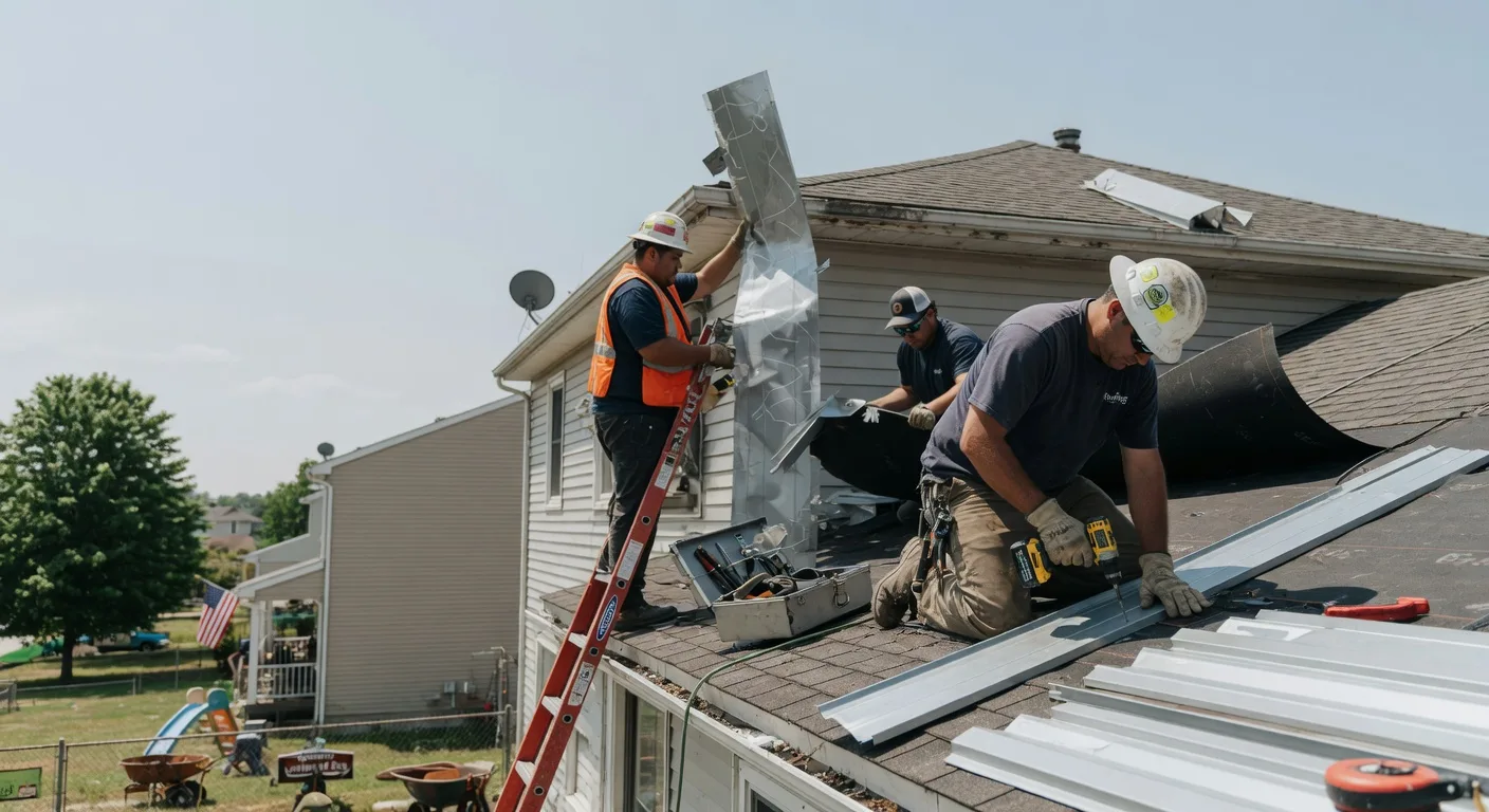 Storm Damage Metal Roof Repair in Glen Rogers, WV